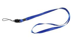 100 Stück Blaues Halsband LB001 ideal für Namensschilder und als Ausweishalter (Affiliate)
