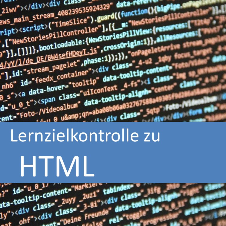 Lernzielkontrolle zu HTML
