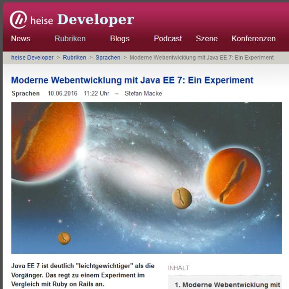Moderne Webentwicklung mit Java EE 7
