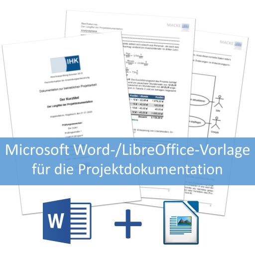 Vorlage für die Projektdokumentation der IT-Berufe mit LibreOffice