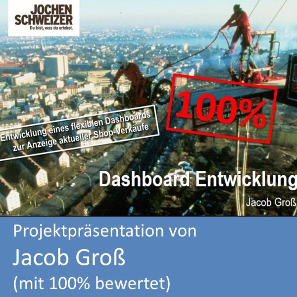 Titelfolie Projektpräsentation Fachinformatiker Anwendungsentwicklung Jacob Groß