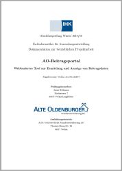 Deckblatt der Projektdokumentation von Jonas Hellmann
