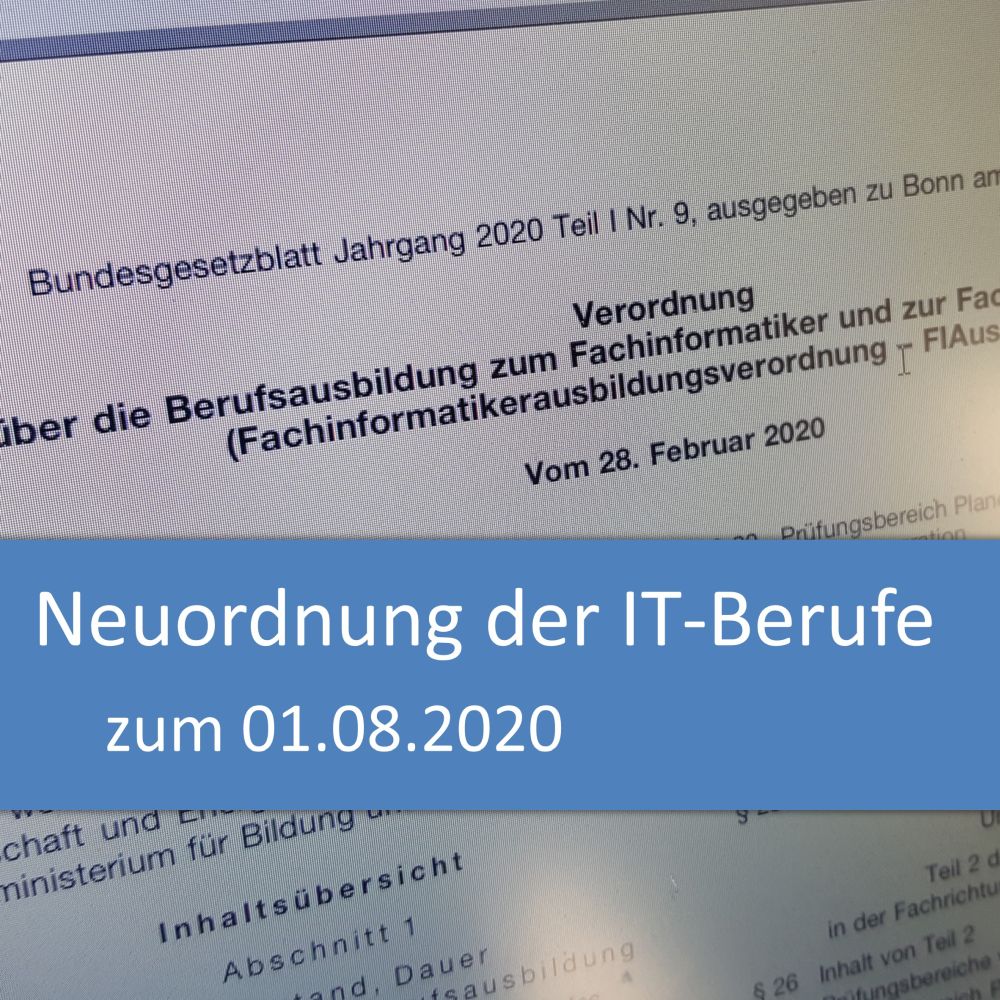 Neuordnung Der It Berufe Zum 01 08 2020 It Berufe Podcast 151 It Berufe Podcast