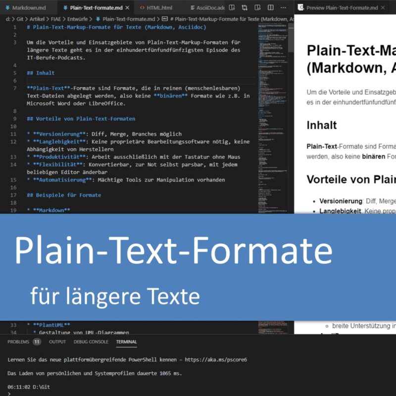 Plain-Text-Markup-Formate für längere Texte