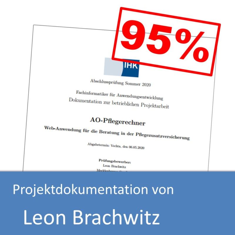 Projektdokumentation von Leon Brachwitz (mit 95% bewertet)