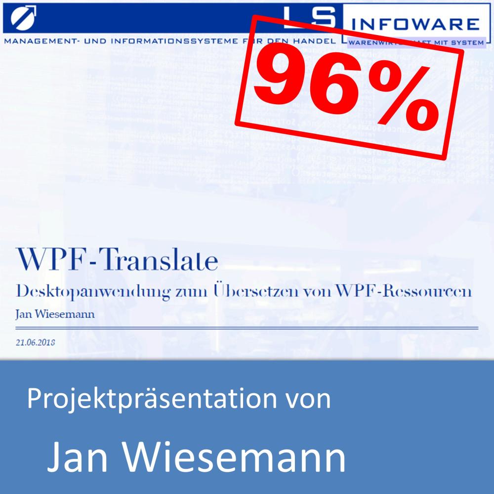 Projektpräsentation von Jan Wiesemann (mit 96% bewertet)
