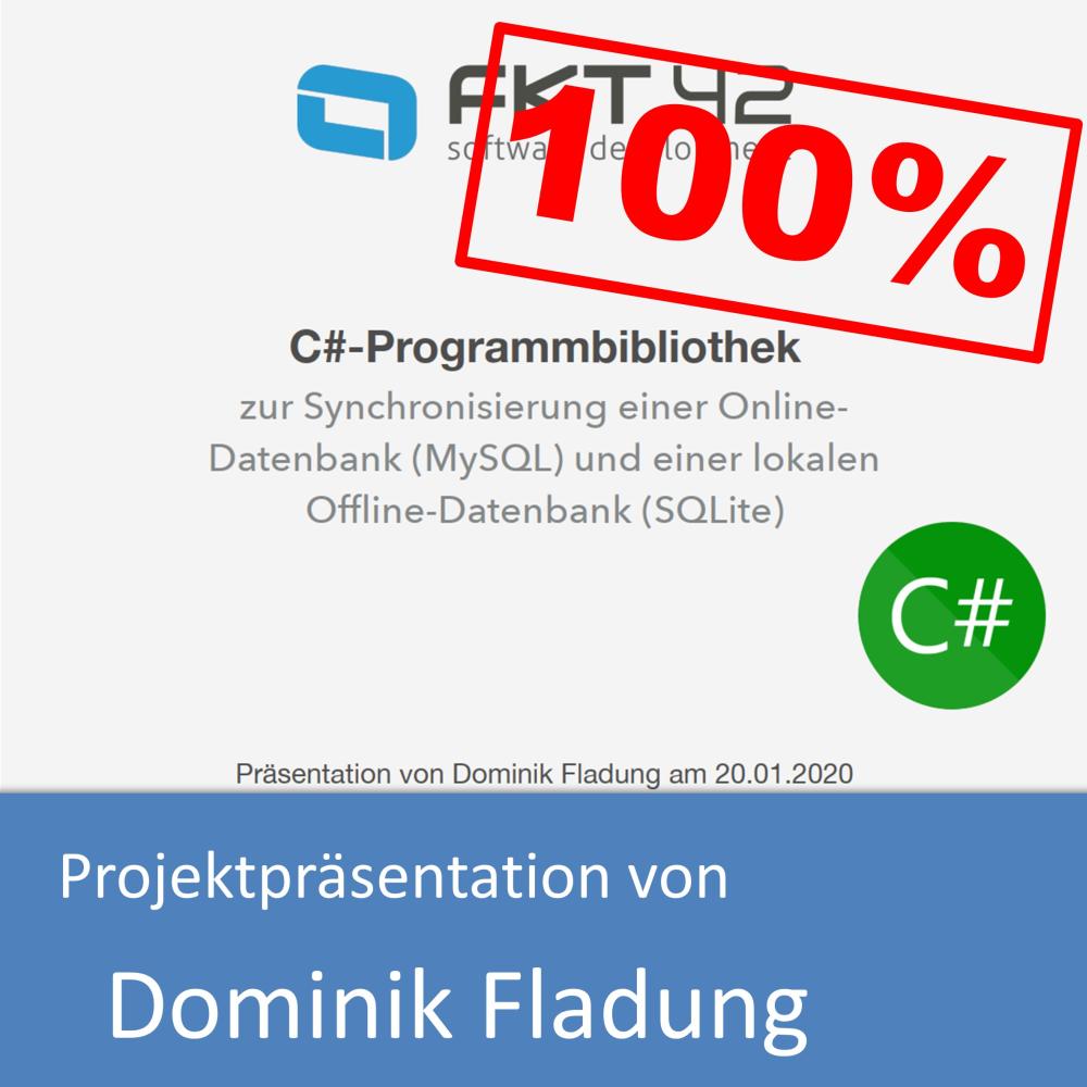 Projektpräsentation von Dominik Fladung (mit 100% bewertet)