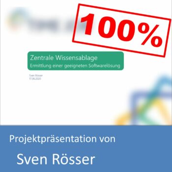 Projektpräsentation zum Informatikkaufmann von Sven Rösser (mit 100% bewertet)