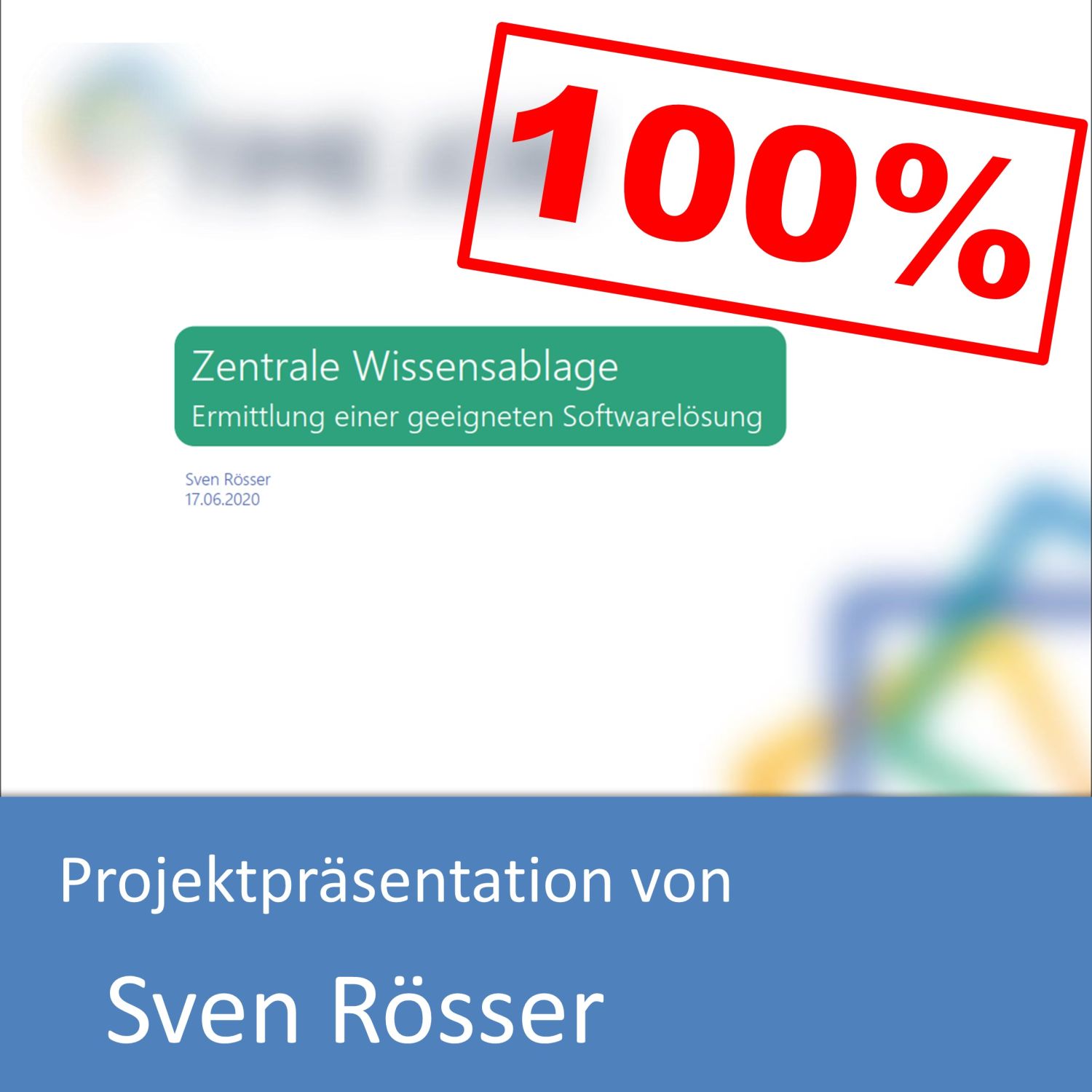 Projektpräsentation zum Informatikkaufmann von Sven Rösser (mit 100% bewertet)