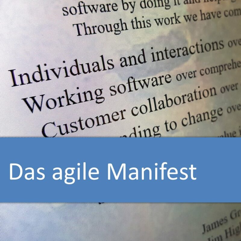 Das agile Manifest