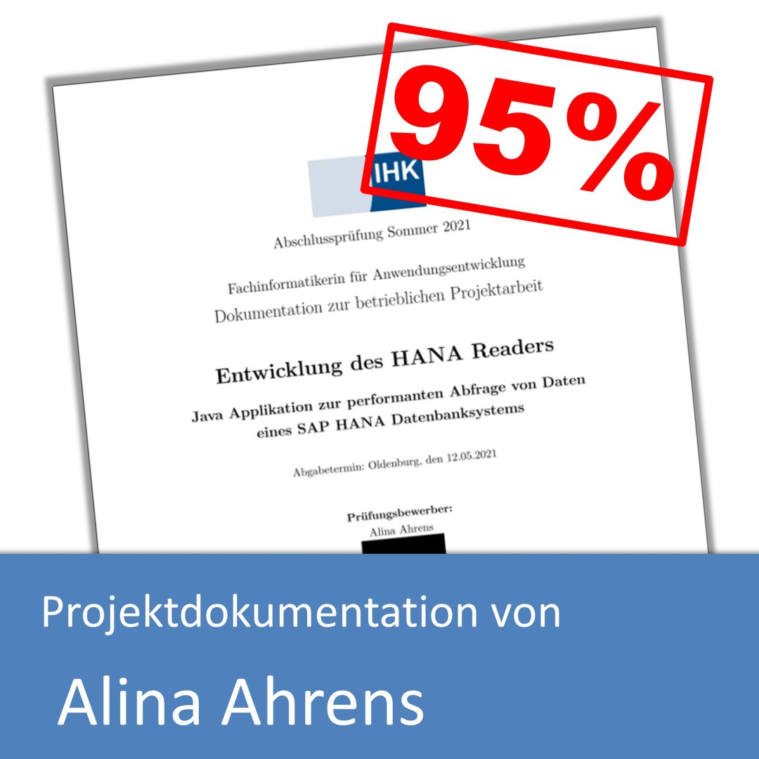 Projektdokumentation von Alina Ahrens (mit 95% bewertet)