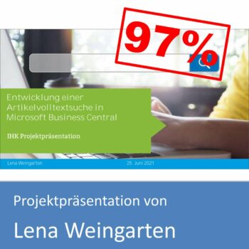 Projektpräsentation von Lena Weingarten (mit 97% bewertet)
