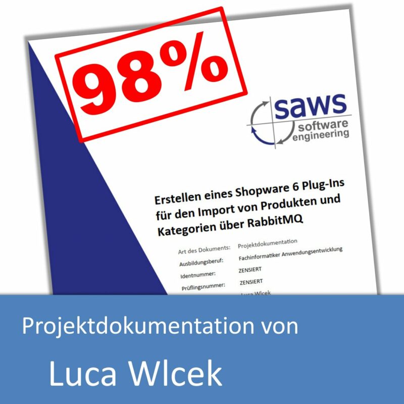 Projektdokumentation von Luca Wlcek (mit 98% bewertet)