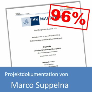 Projektdokumentation von Marco Suppelna (mit 96% bewertet)