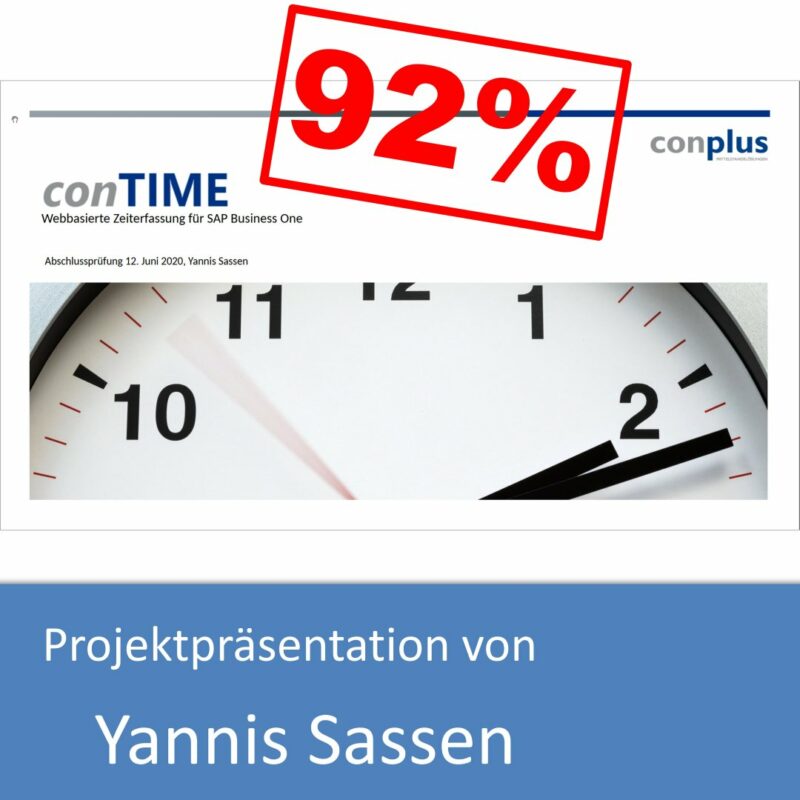 Projektpräsentation von Yannis Sassen (mit 92% bewertet)
