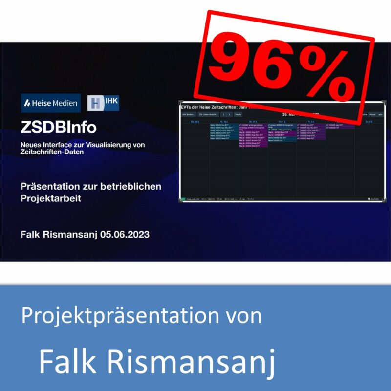 Projektpräsentation von Falk Rismansanj (mit 96% bewertet)