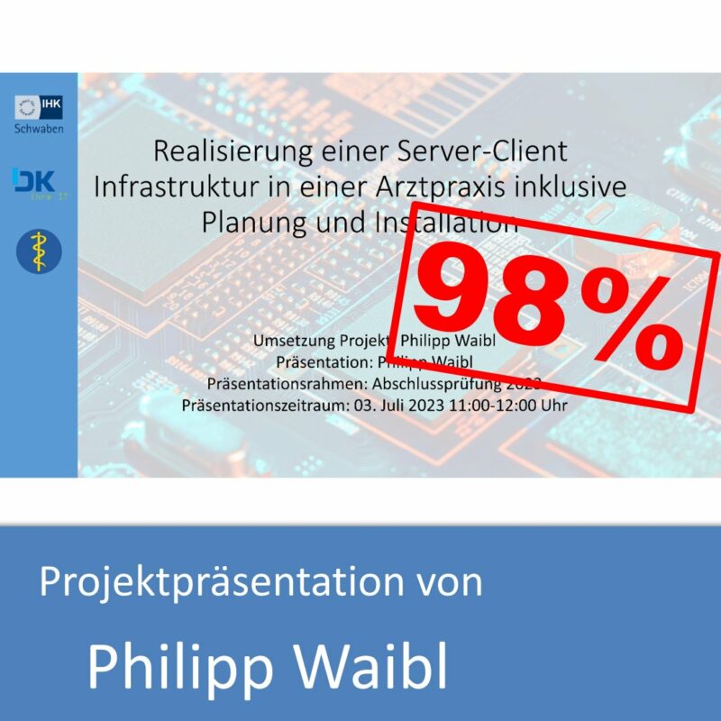 Projektpräsentation von Philipp Waibl (mit 98% bewertet)