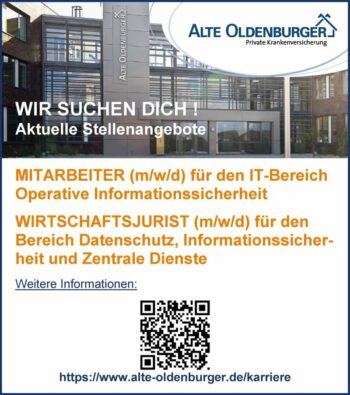 Mitarbeiter (m/w/d) für den IT-Bereich Operative Informationssicherheit